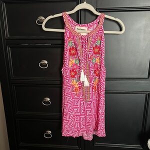 Savanna Jane Pink and White Top